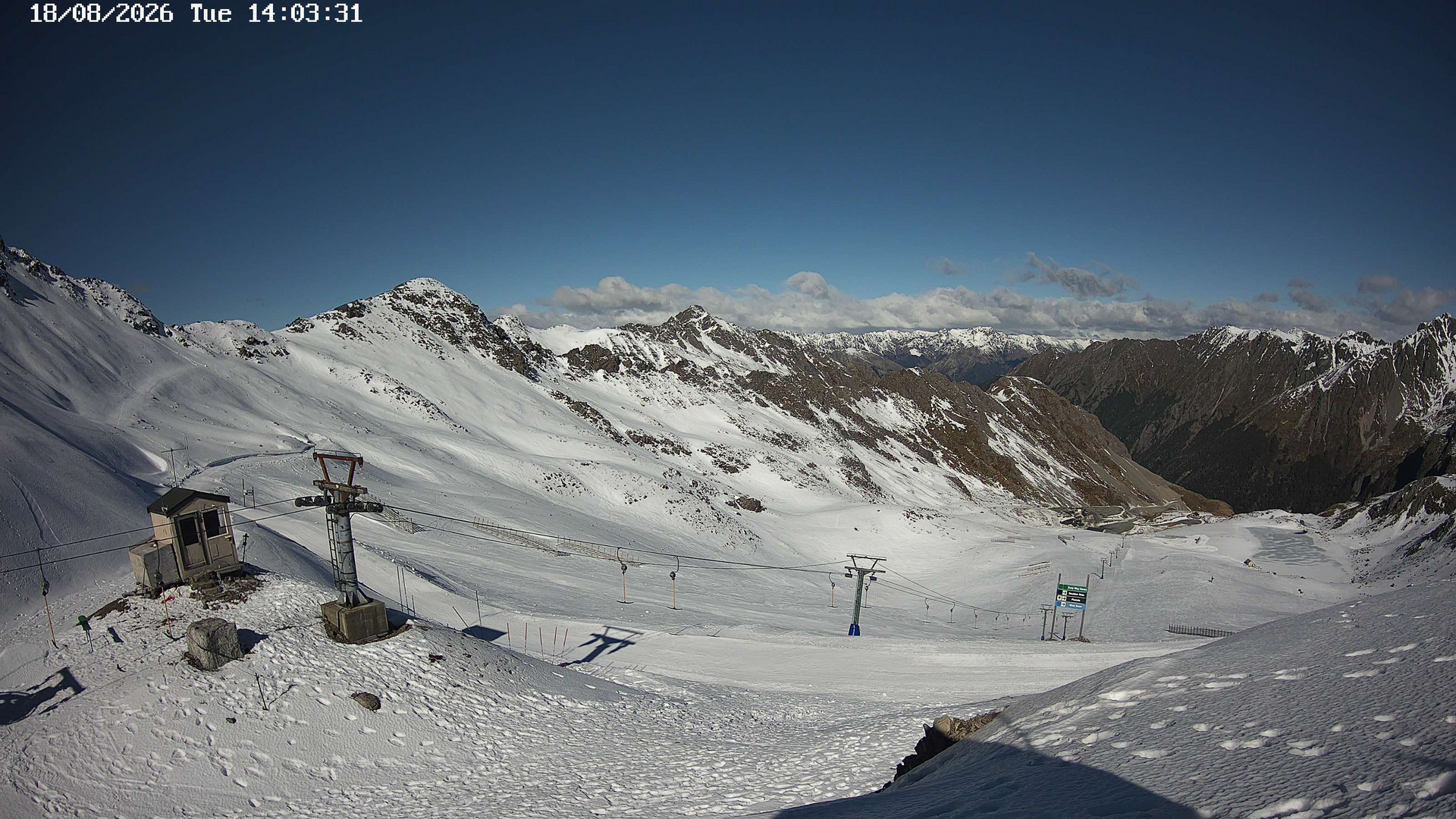 time-lapse frame, Top T-Bar webcam