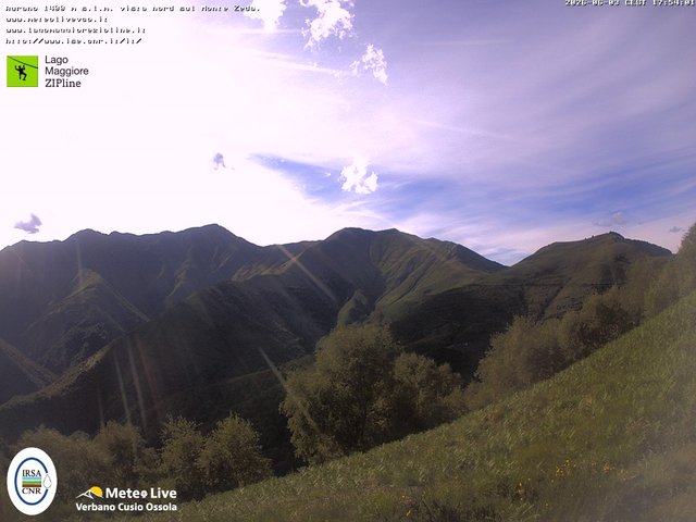 time-lapse frame, Lago Maggiore Zipline webcam