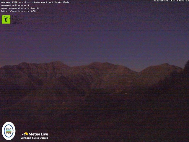 time-lapse frame, Lago Maggiore Zipline webcam