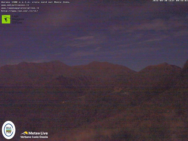time-lapse frame, Lago Maggiore Zipline webcam