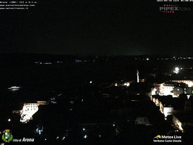 time-lapse frame, Arona webcam