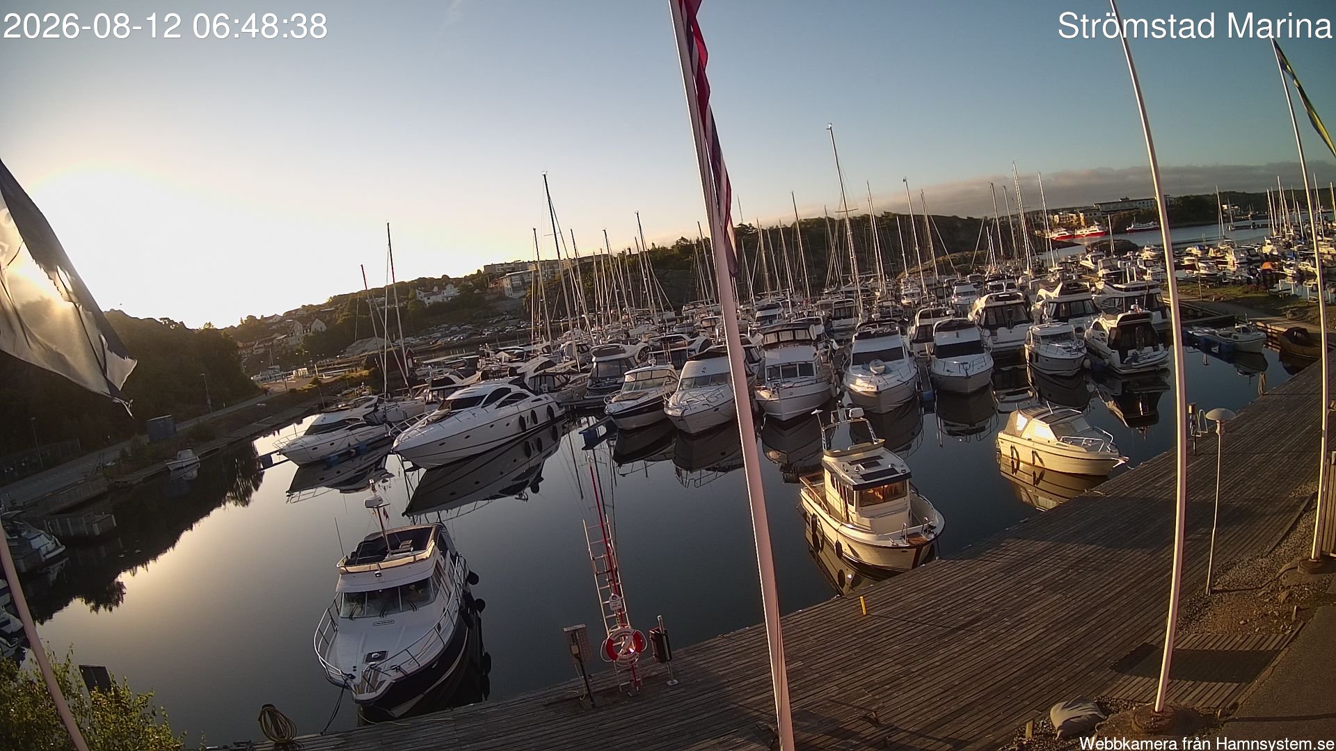 time-lapse frame, Strömstad Marina webcam