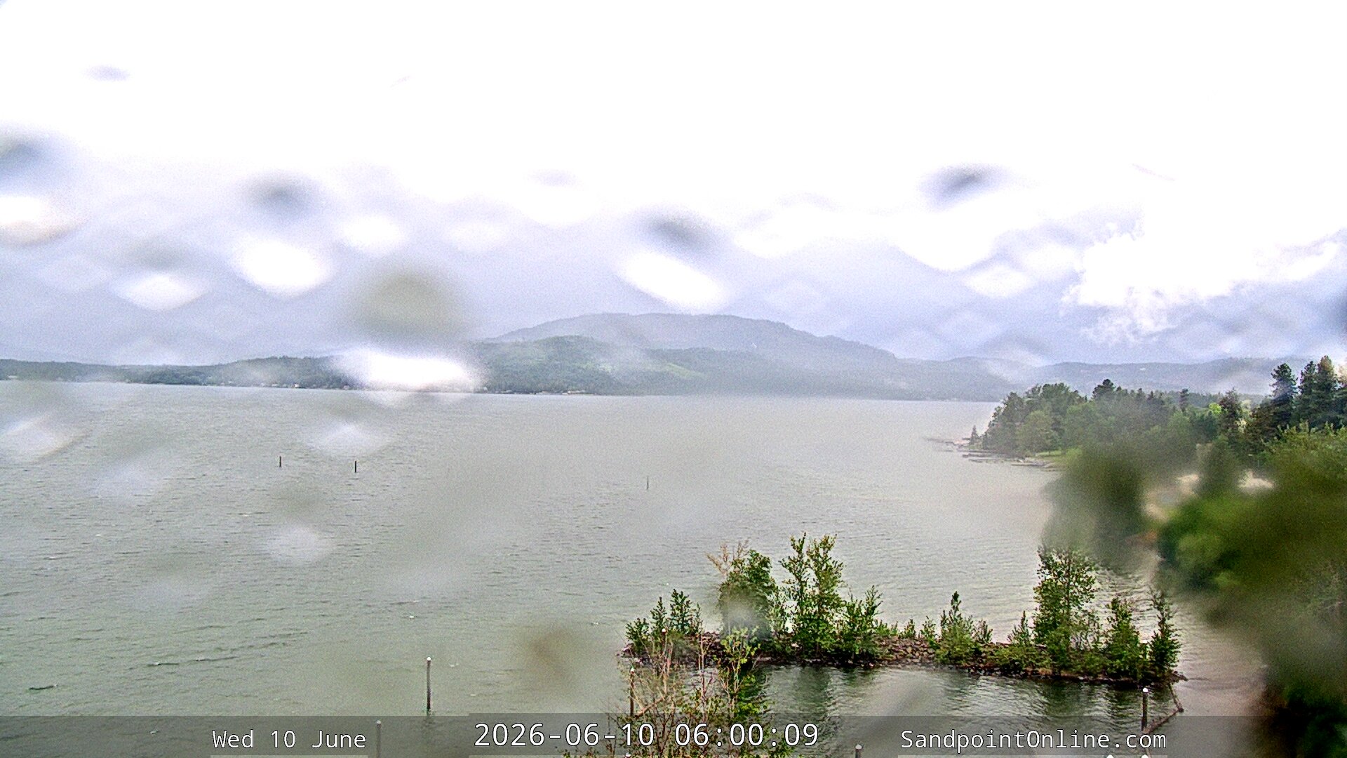 time-lapse frame, Sandpoint Online - Lake Pend Oreille webcam
