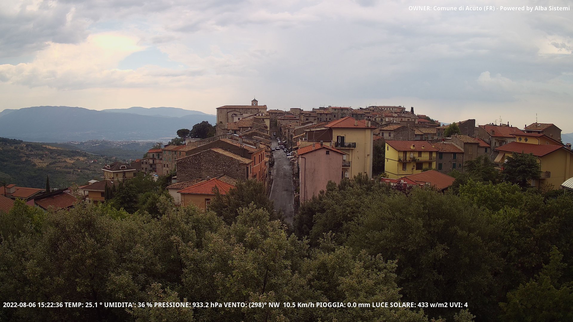 time-lapse frame, ACUTO webcam