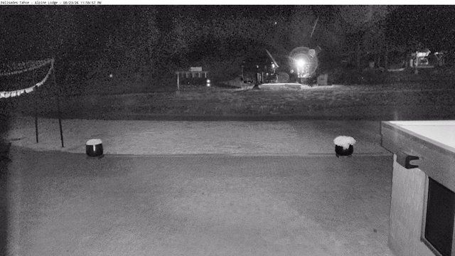 time-lapse frame, Palisades Tahoe Alpine Lodge Base Area webcam