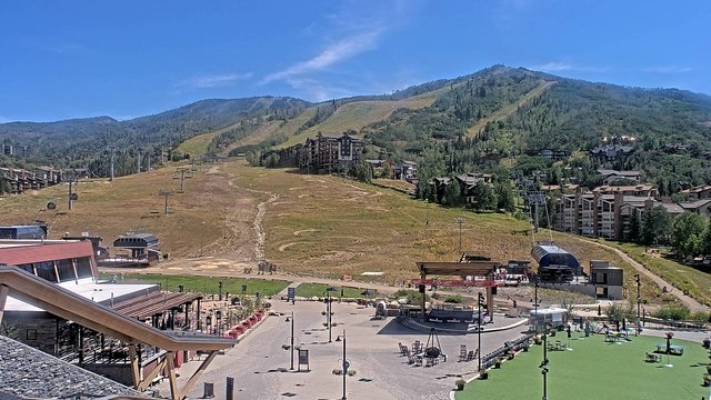 view from Steamboat Gondola Square Clock Tower on 2026-08-24