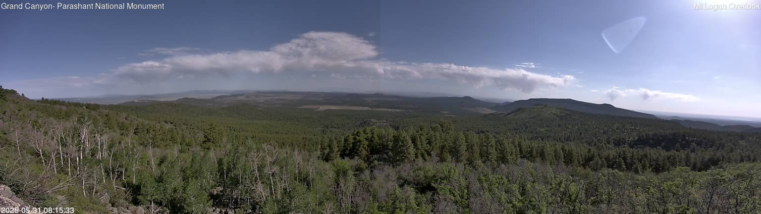 time-lapse frame, Mt Logan webcam