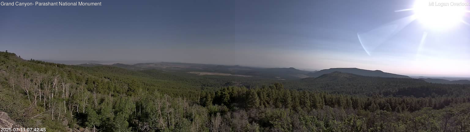 time-lapse frame, Mt Logan webcam