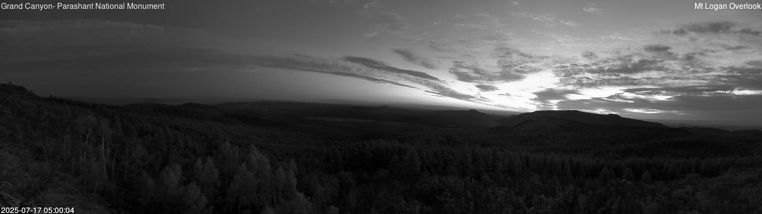 time-lapse frame, Mt Logan webcam