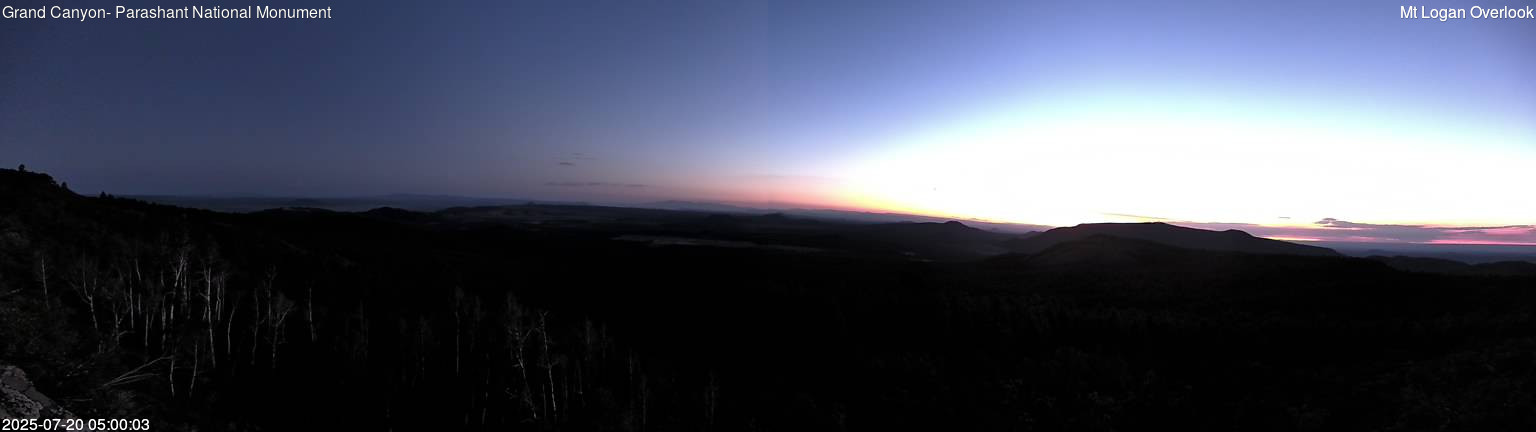 time-lapse frame, Mt Logan webcam