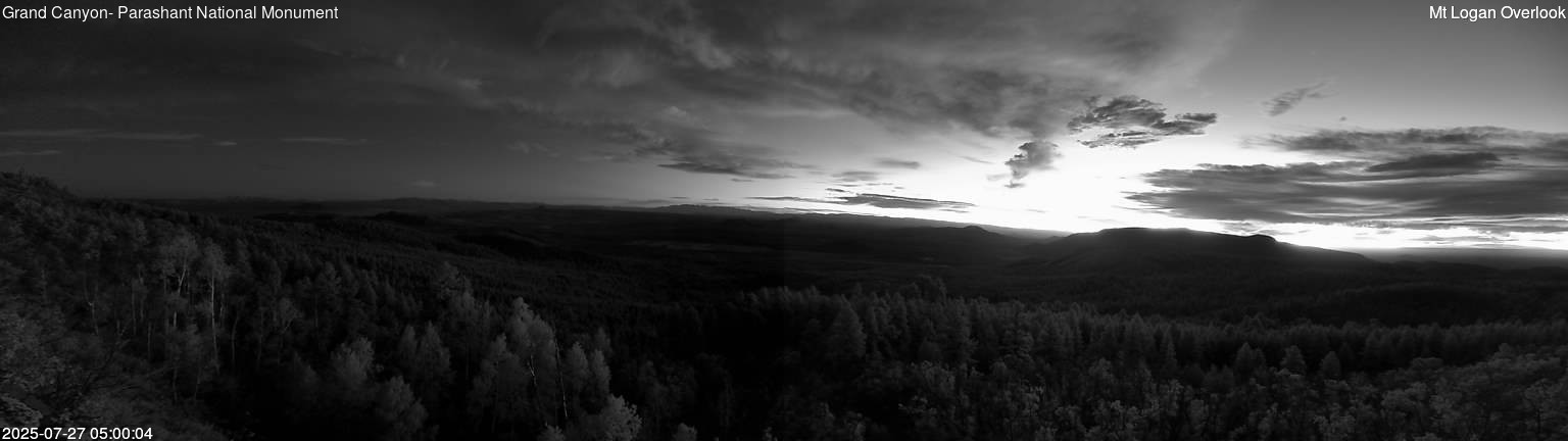 time-lapse frame, Mt Logan webcam