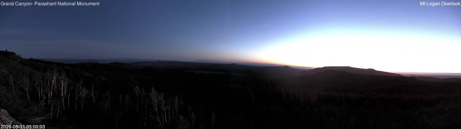 time-lapse frame, Mt Logan webcam