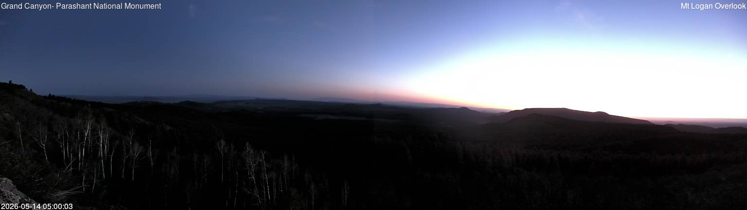 time-lapse frame, Mt Logan webcam