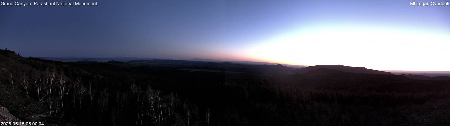 time-lapse frame, Mt Logan webcam