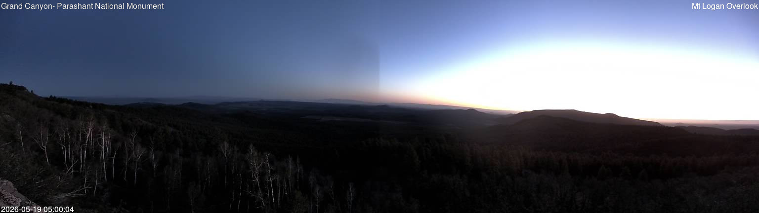 time-lapse frame, Mt Logan webcam