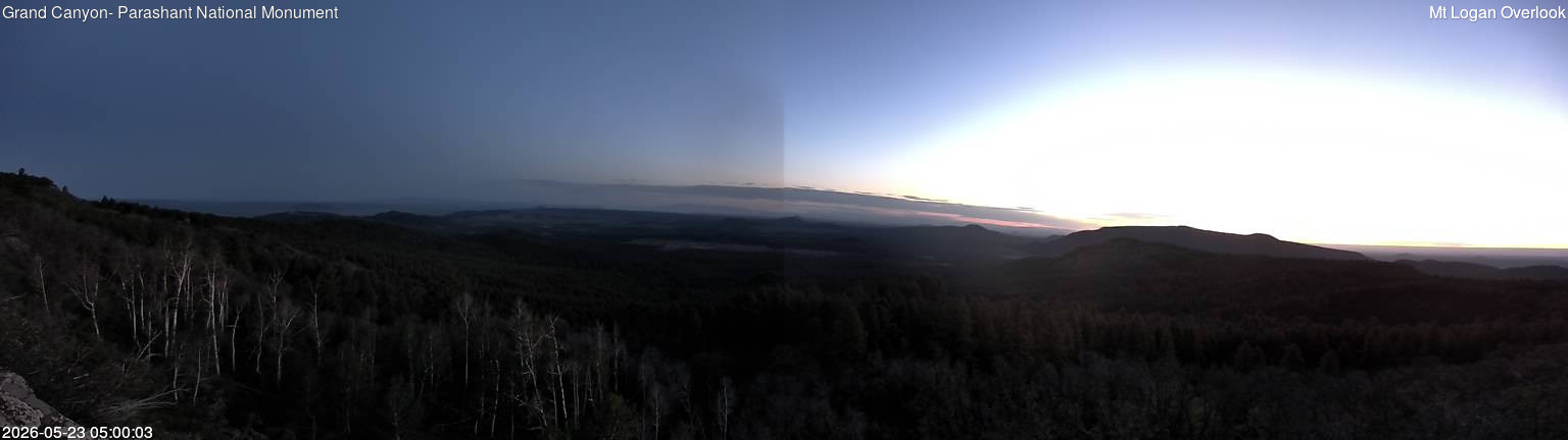 time-lapse frame, Mt Logan webcam
