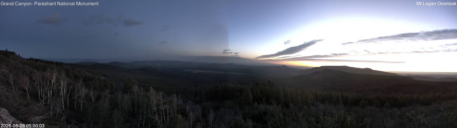 time-lapse frame, Mt Logan webcam