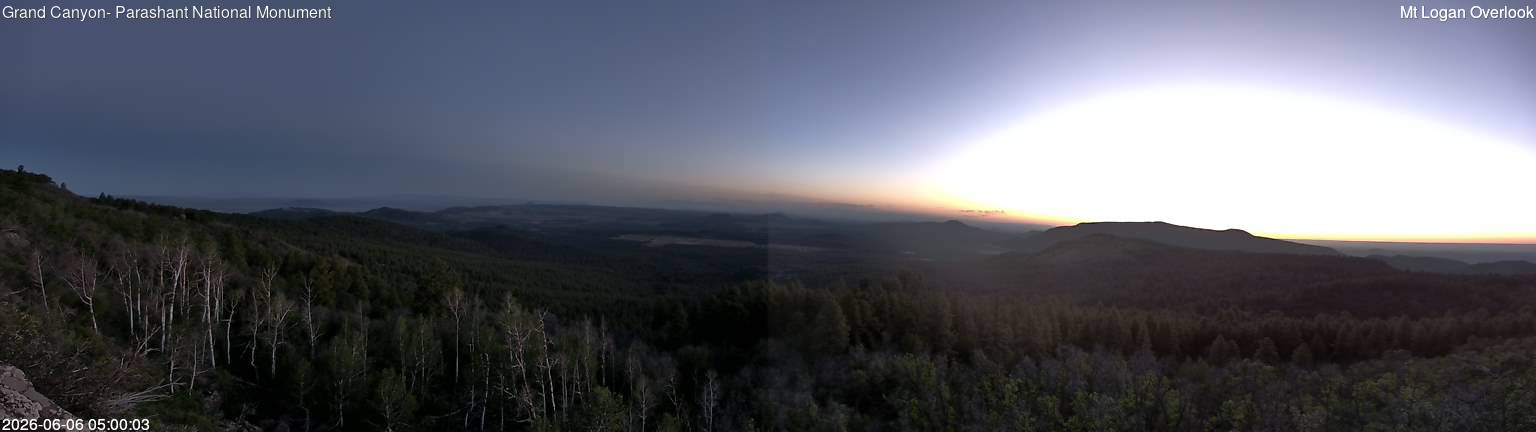 time-lapse frame, Mt Logan webcam