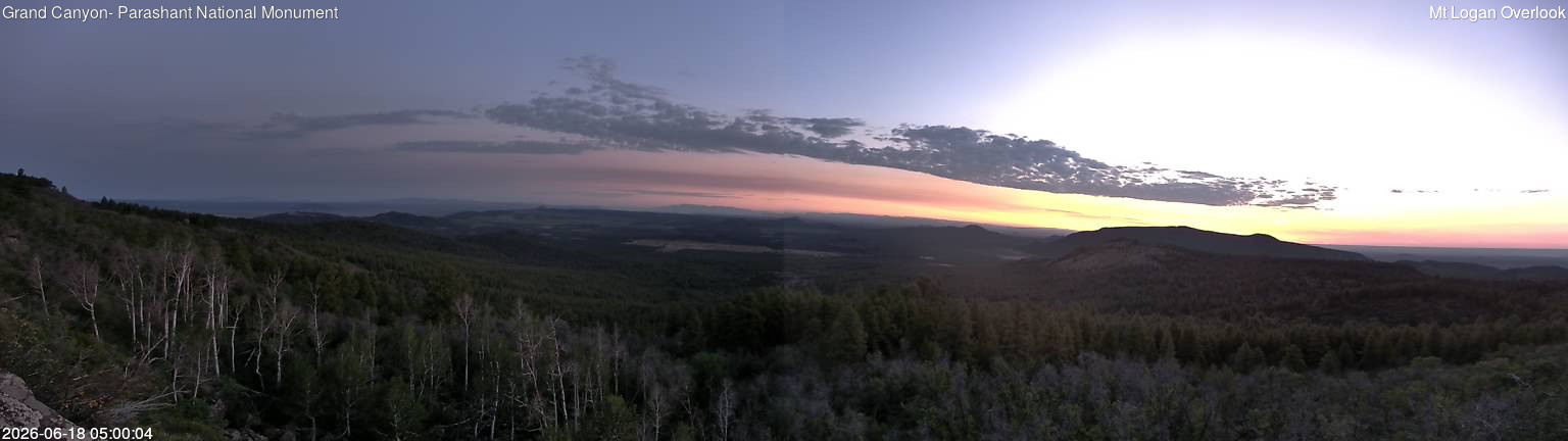 time-lapse frame, Mt Logan webcam