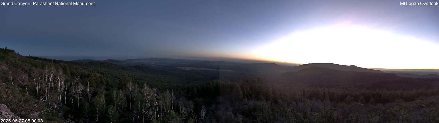 time-lapse frame, Mt Logan webcam