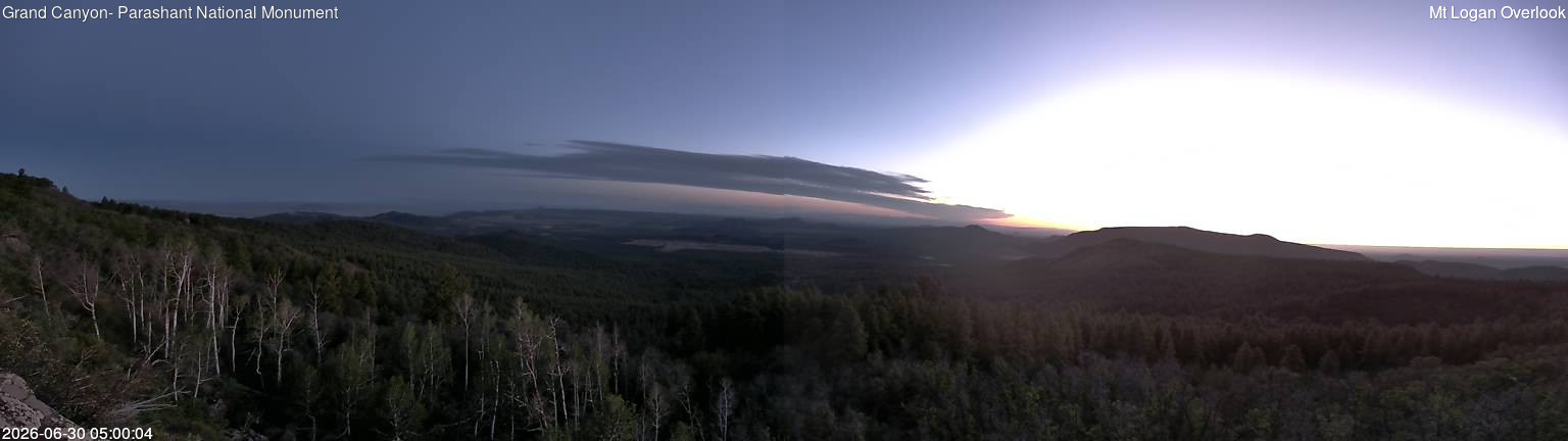 time-lapse frame, Mt Logan webcam
