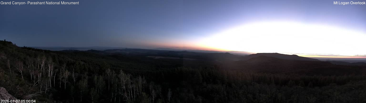 time-lapse frame, Mt Logan webcam