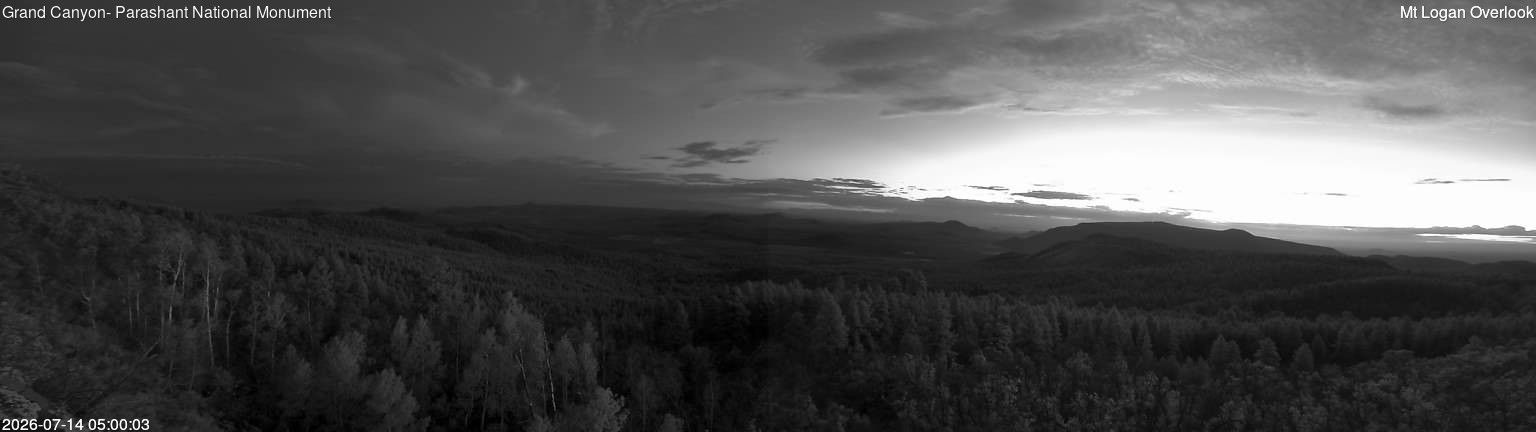 time-lapse frame, Mt Logan webcam