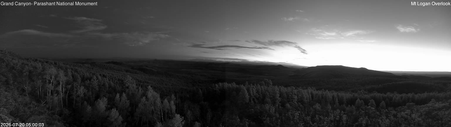 time-lapse frame, Mt Logan webcam