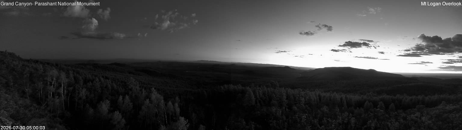 time-lapse frame, Mt Logan webcam