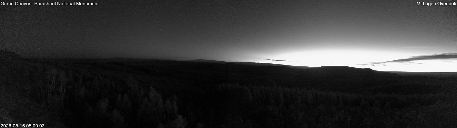 time-lapse frame, Mt Logan webcam