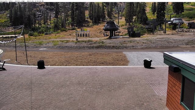 view from Palisades Alpine Lodge on 2026-08-21