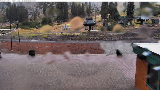 time-lapse frame, Palisades Alpine Lodge webcam
