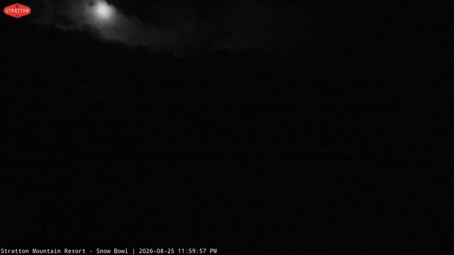time-lapse frame, Stratton Snow Bowl webcam