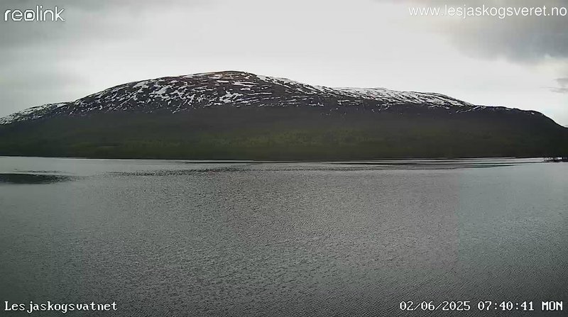 time-lapse frame, Lesjaskogsvatnet webcam