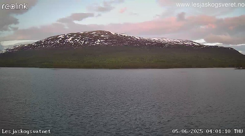 time-lapse frame, Lesjaskogsvatnet webcam