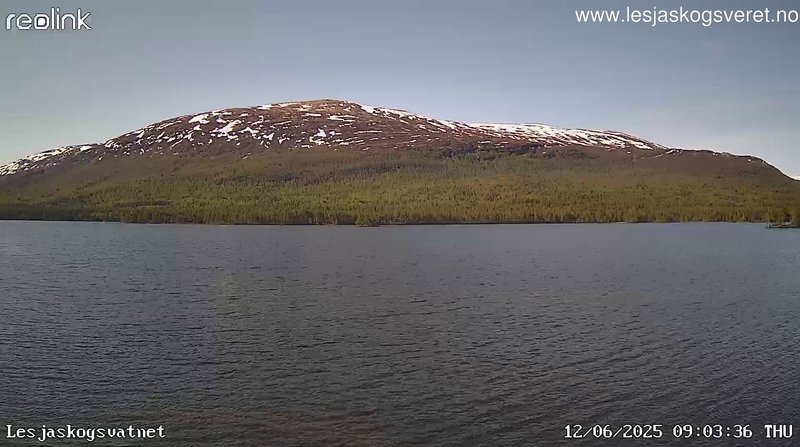 time-lapse frame, Lesjaskogsvatnet webcam