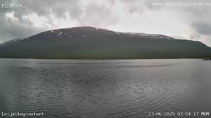 time-lapse frame, Lesjaskogsvatnet webcam