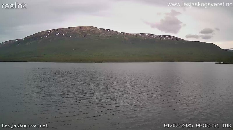 time-lapse frame, Lesjaskogsvatnet webcam