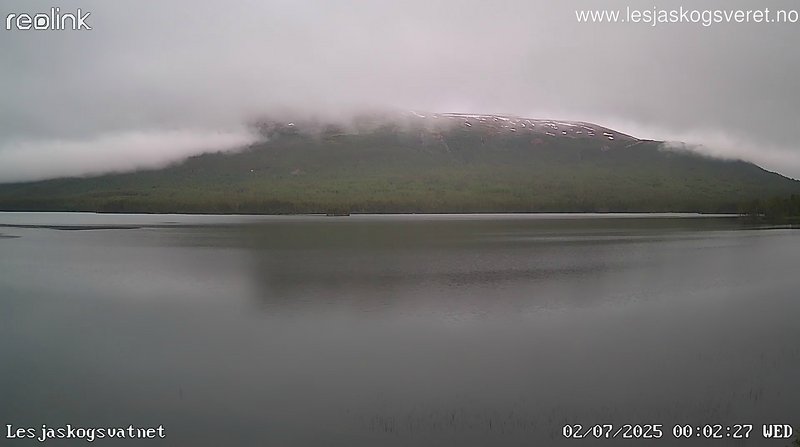 time-lapse frame, Lesjaskogsvatnet webcam