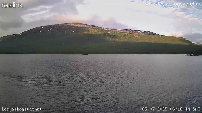 time-lapse frame, Lesjaskogsvatnet webcam