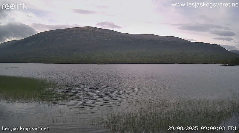 time-lapse frame, Lesjaskogsvatnet webcam