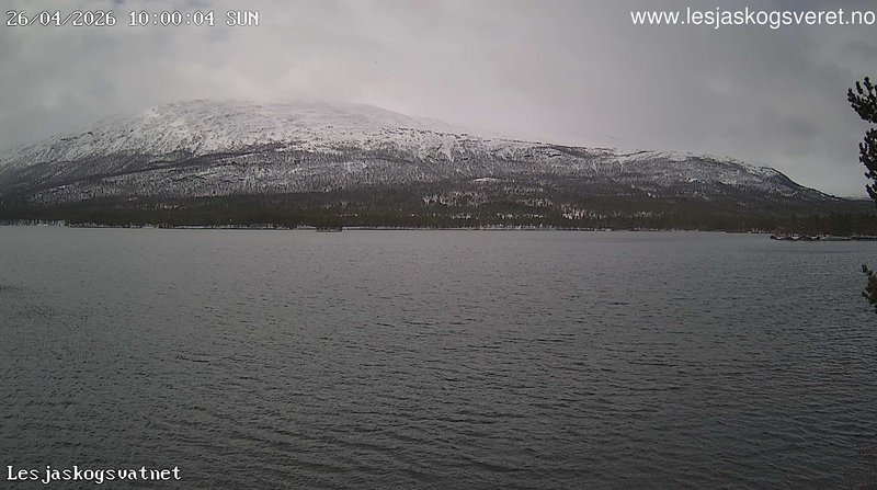 time-lapse frame, Lesjaskogsvatnet webcam