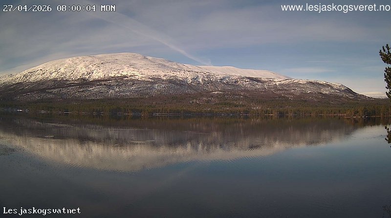 time-lapse frame, Lesjaskogsvatnet webcam