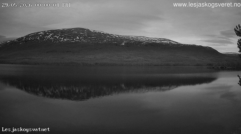 time-lapse frame, Lesjaskogsvatnet webcam