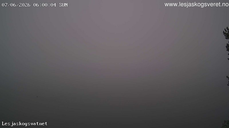 time-lapse frame, Lesjaskogsvatnet webcam