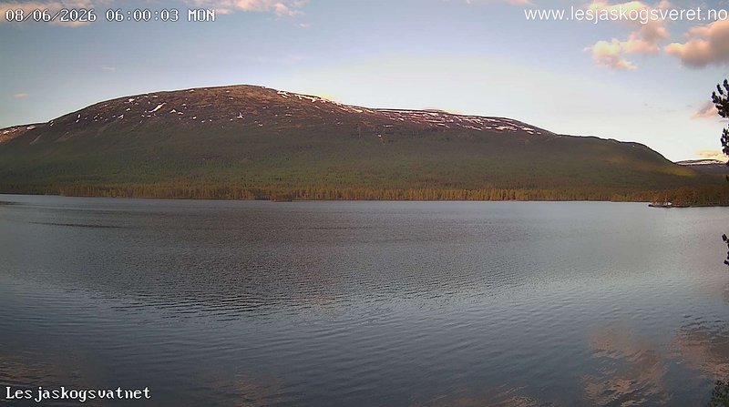 time-lapse frame, Lesjaskogsvatnet webcam