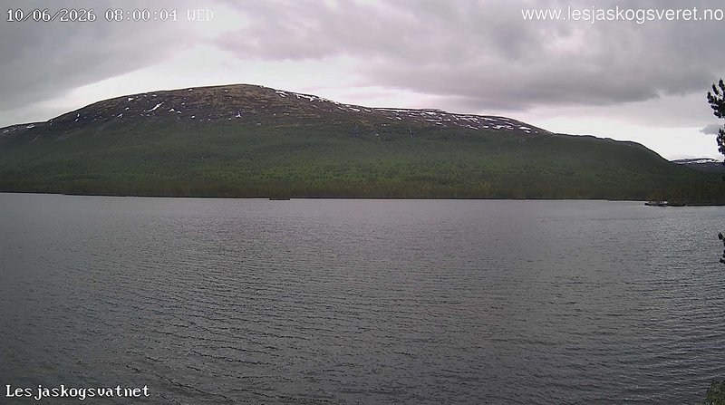 time-lapse frame, Lesjaskogsvatnet webcam