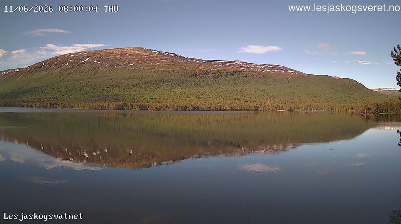 time-lapse frame, Lesjaskogsvatnet webcam