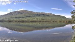 view from Lesjaskogsvatnet on 2026-06-17