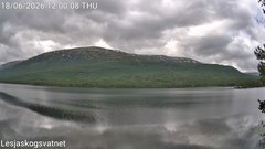 view from Lesjaskogsvatnet on 2026-06-18